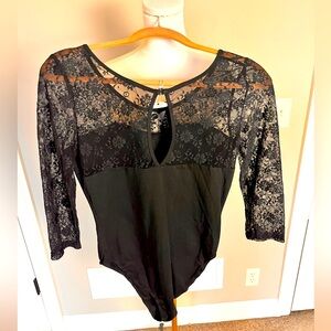 Black XL girls dance leotard with tags